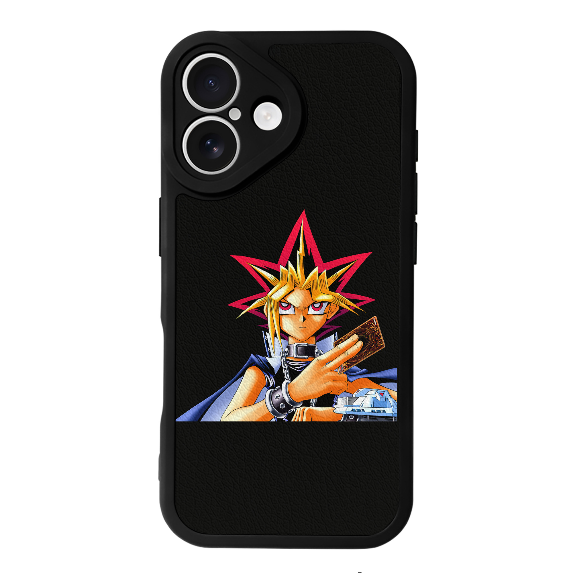 遊☆戯☆王 Yu-Gi-Oh! 【iPhone 16シリーズ対応】シリコンスマホケース（レザー調） 材質：シリコン